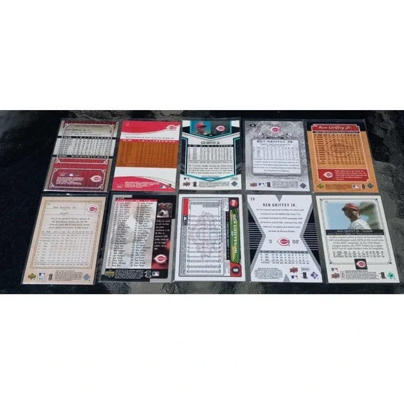 Ken Griffey Jr. Cincinnati Reds 10 Baseball Cards - Picture 3 of 3